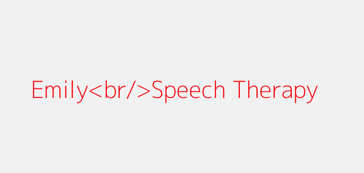 Emily<br/>Speech Therapy